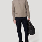 Polerón Algodón Orgánico Hombre Genova Café Rockford