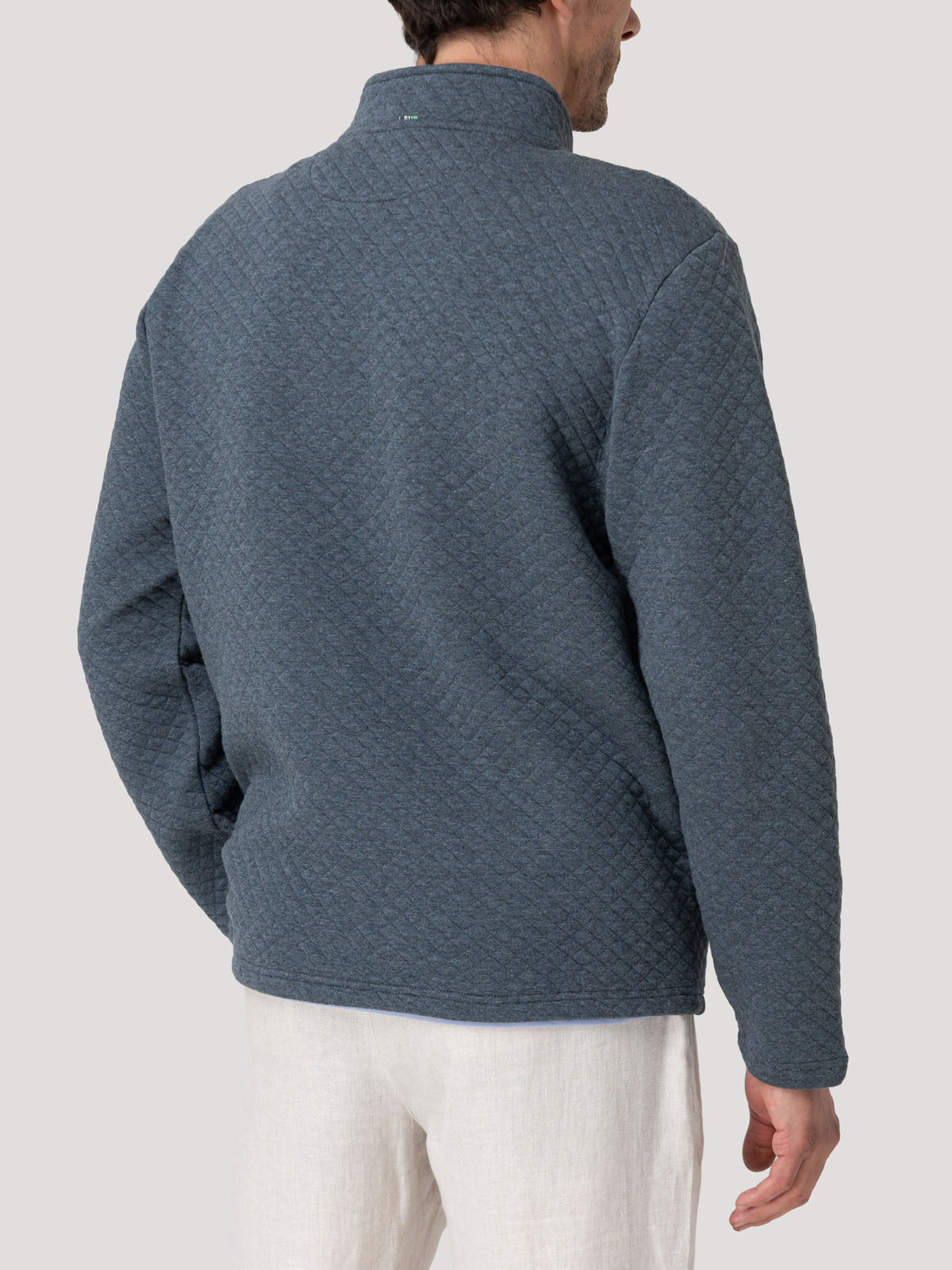 Polerón Algodón Orgánico Hombre Genova Azul Rockford