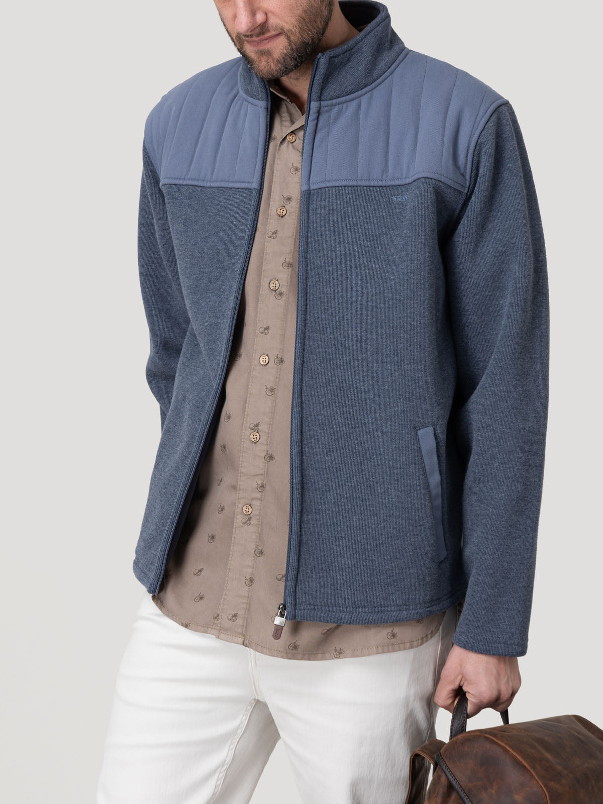 Polar Algodón Orgánico Hombre Parma Azul Rockford