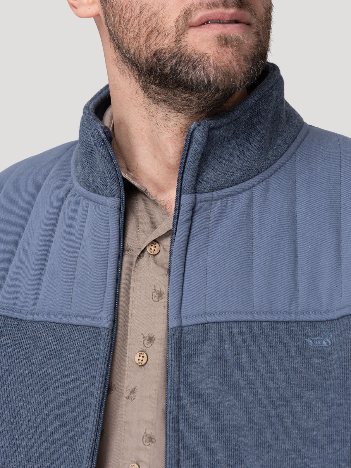 Polar Algodón Orgánico Hombre Parma Azul Rockford