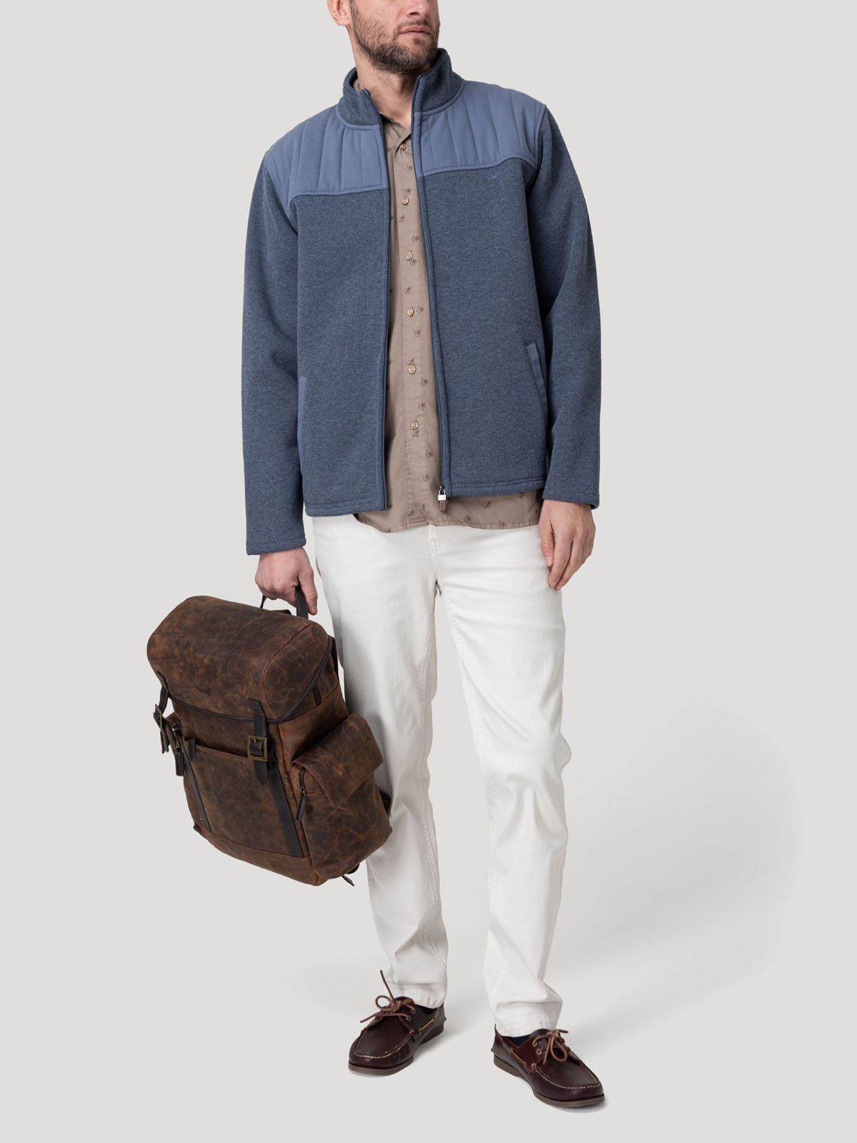 Polar Algodón Orgánico Hombre Parma Azul Rockford