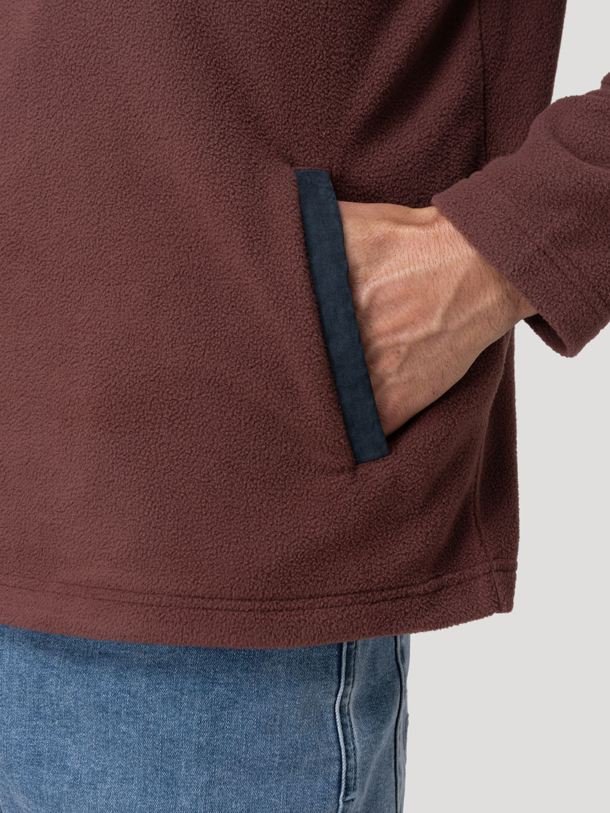 Polar Fibras Recicladas Hombre Glashalf Burdeo Rockford