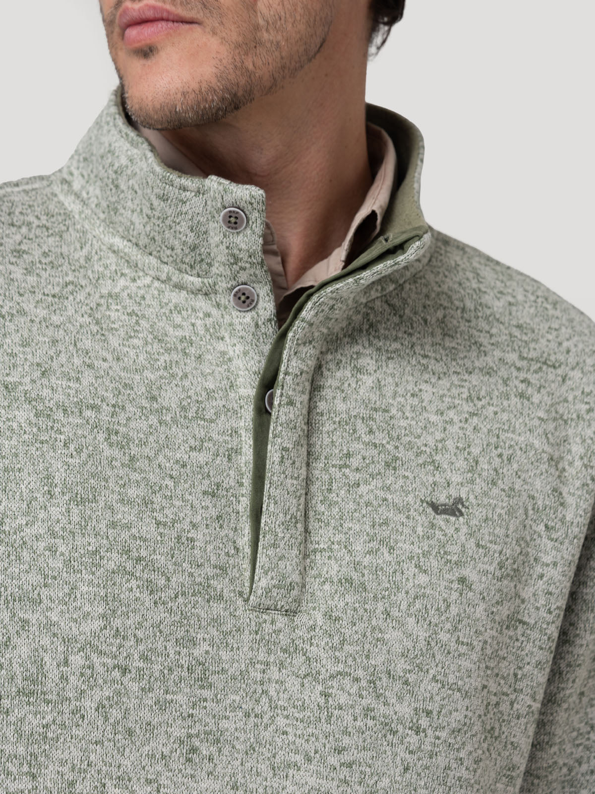 Polar Fibras Recicladas Hombre Arizhalf Verde Rockford