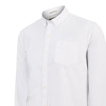Camisa Algodón Hombre Oxford Blanco Rockford