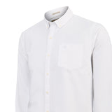 Camisa Algodón Hombre Oxford Blanco Rockford