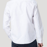 Camisa Algodón Hombre Oxford Blanco Rockford