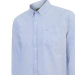 Camisa Algodón Hombre Oxford Celeste Rockford