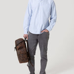 Camisa Algodón Hombre Oxford Celeste Rockford