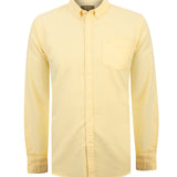 Camisa Algodón Hombre Oxford Amarillo Rockford