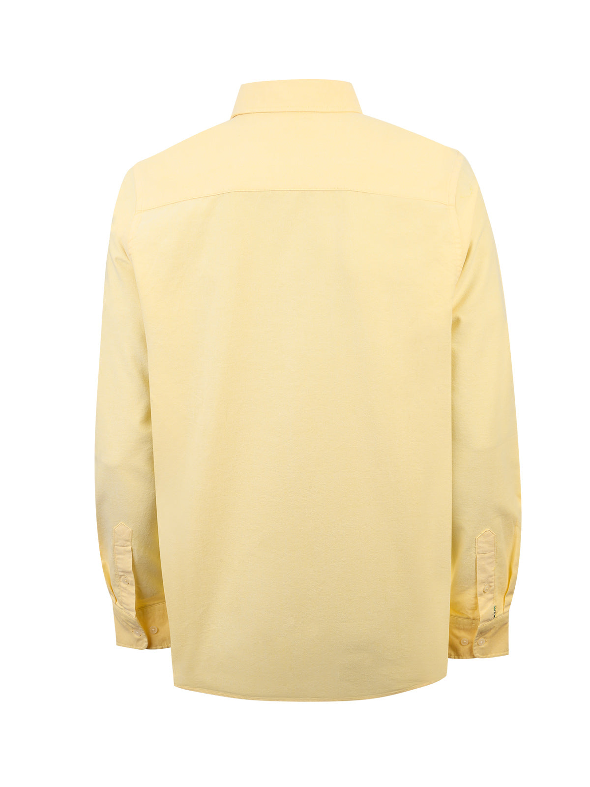 Camisa Algodón Hombre Oxford Amarillo Rockford