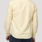 Camisa Algodón Hombre Oxford Amarillo Rockford