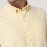 Camisa Algodón Hombre Oxford Amarillo Rockford