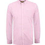 Camisa Algodón Hombre Oxford Rosado Rockford