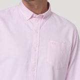 Camisa Algodón Hombre Oxford Rosado Rockford