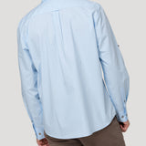 Camisa Algodón Orgánico Hombre Galiton Celeste Rockford