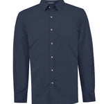 Camisa Algodón Orgánico Hombre Galiton Azul Rockford