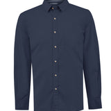 Camisa Algodón Orgánico Hombre Galiton Azul Rockford