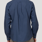 Camisa Algodón Orgánico Hombre Galiton Azul Rockford