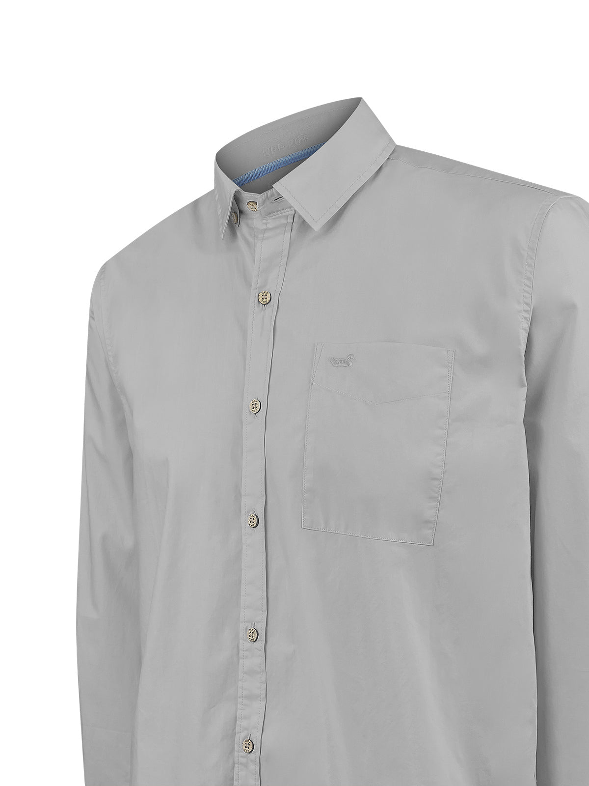 Camisa Algodón Orgánico Hombre Galiton Gris Rockford