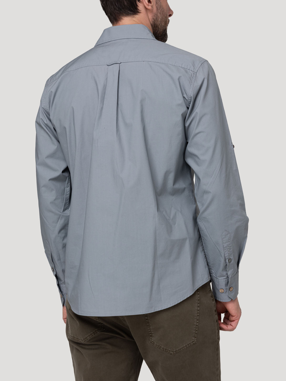 Camisa Algodón Orgánico Hombre Galiton Gris Rockford