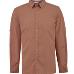 Camisa Algodón Orgánico Hombre Galiton Naranjo Rockford