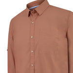 Camisa Algodón Orgánico Hombre Galiton Naranjo Rockford