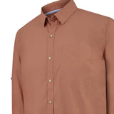 Camisa Algodón Orgánico Hombre Galiton Naranjo Rockford