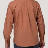 Camisa Algodón Orgánico Hombre Galiton Naranjo Rockford