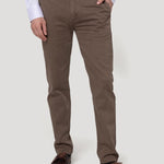 Pantalón Algodón Hombre Napoli Café Rockford