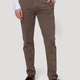 Pantalón Algodón Hombre Napoli Café Rockford