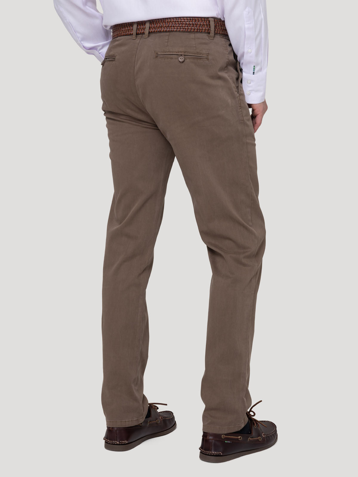 Pantalón Algodón Hombre Napoli Café Rockford