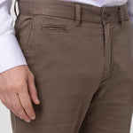 Pantalón Algodón Hombre Napoli Café Rockford