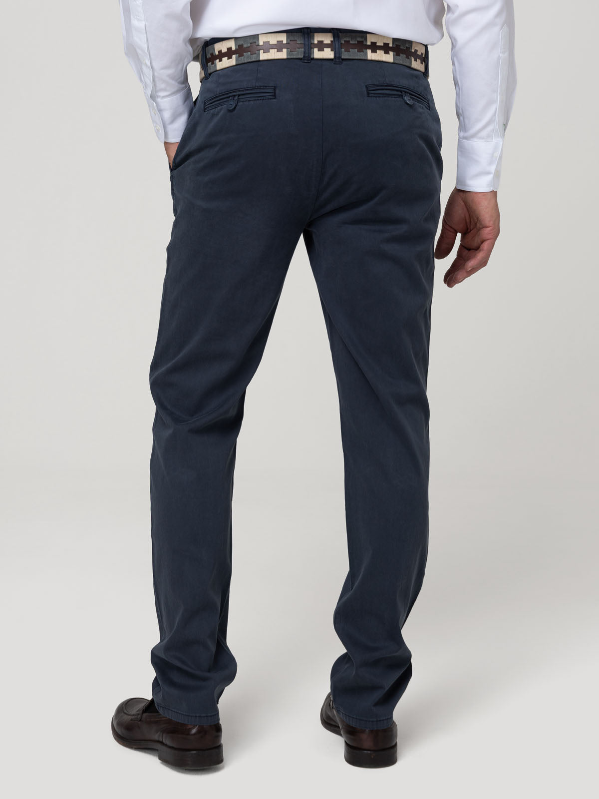 Pantalón Algodón Hombre Napoli Marino Rockford