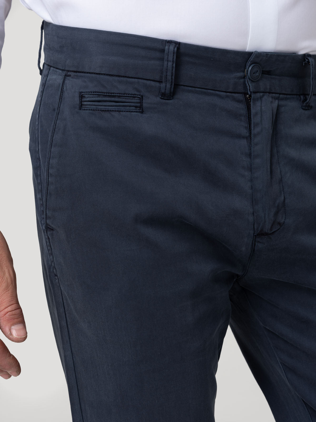 Pantalón Algodón Hombre Napoli Marino Rockford