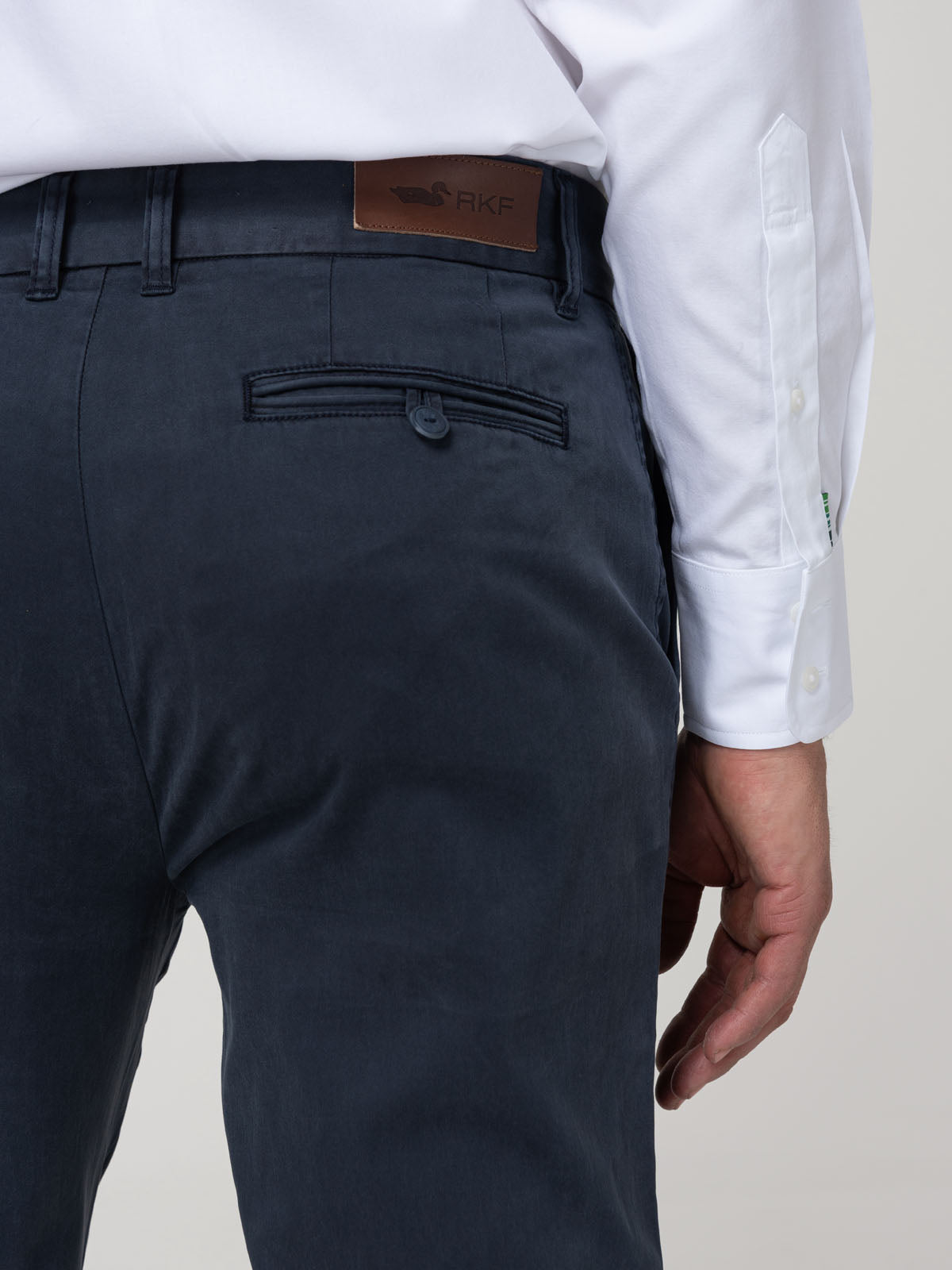 Pantalón Algodón Hombre Napoli Marino Rockford