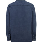 Camisa Tencel Hombre Tencel Azul Rockford