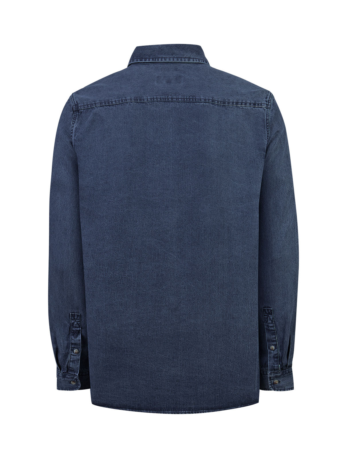 Camisa Tencel Hombre Tencel Azul Rockford