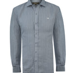 Camisa Lino Orgánico Hombre Linenmist Gris Rockford