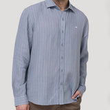 Camisa Lino Orgánico Hombre Linenmist Gris Rockford