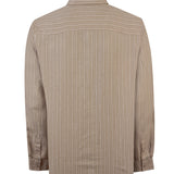 Camisa Lino Orgánico Hombre Linenmist Café Rockford