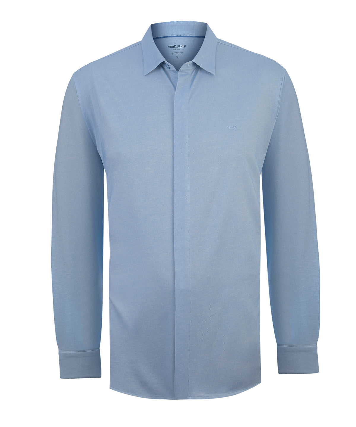 Camisa Algodón Pima Hombre Horizon Celeste Rockford