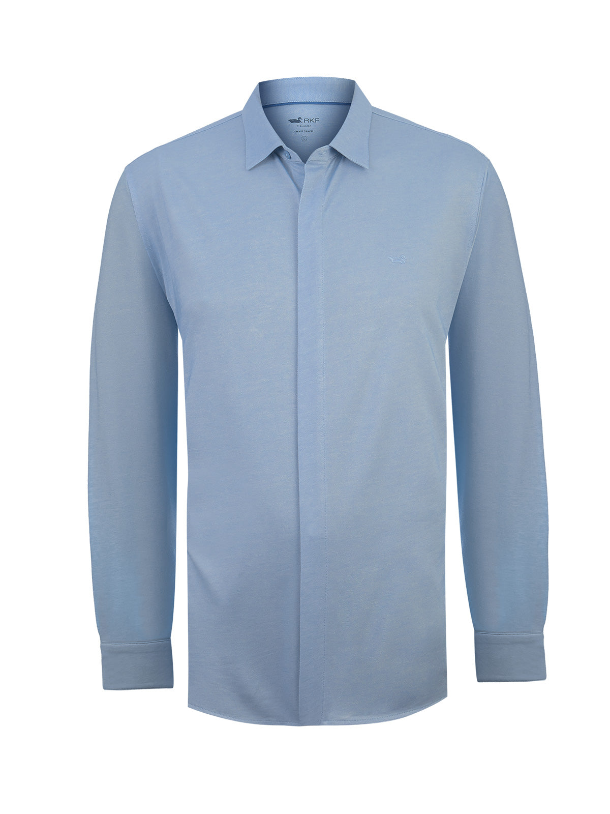 Camisa Algodón Pima Hombre Horizon Celeste Rockford