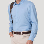 Camisa Algodón Pima Hombre Horizon Celeste Rockford