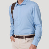 Camisa Algodón Pima Hombre Horizon Celeste Rockford