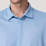Camisa Algodón Pima Hombre Horizon Celeste Rockford