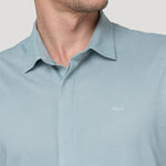 Camisa Algodón Pima Hombre Horizon Verde Rockford