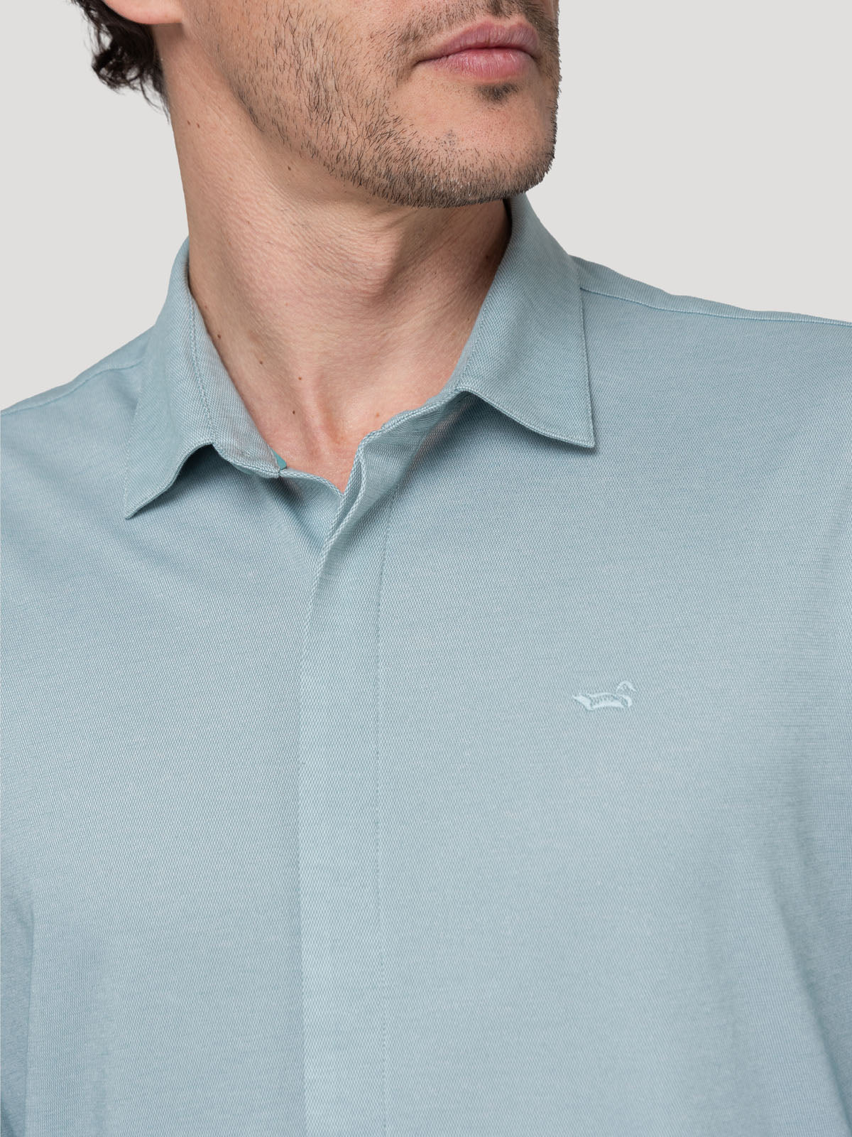 Camisa Algodón Pima Hombre Horizon Verde Rockford