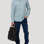 Camisa Algodón Pima Hombre Horizon Verde Rockford