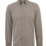 Camisa Algodón Orgánico Hombre Soft Café Rockford
