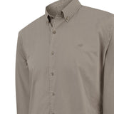 Camisa Algodón Orgánico Hombre Soft Café Rockford